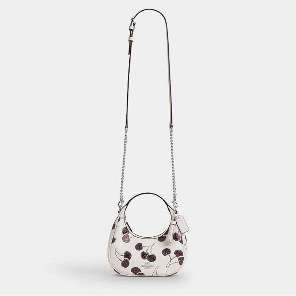 NWT‎ COACH Carmen Leather Mini Crossbody Bag With Cherry Print - Picture 10 of 10